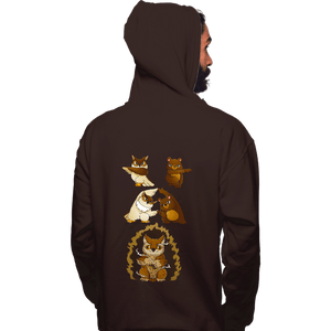 Secret_Shirts Pullover Hoodies, Unisex / Small / Dark Chocolate Owl Bear Fusion