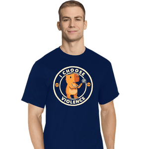 Secret_Shirts T-Shirts, Tall / Large / Navy Capybara Violence