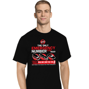 Secret_Shirts T-Shirts, Tall / Large / Black Emergency Number