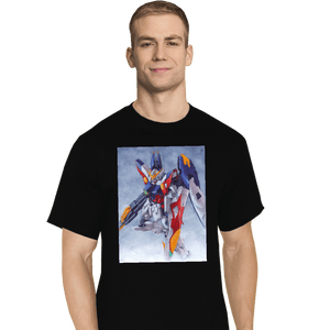 Secret_Shirts T-Shirts, Tall / Large / Black Wing Zero Painting