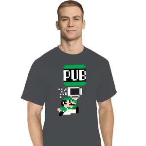 Shirts T-Shirts, Tall / Large / Charcoal To The Pub Luigi