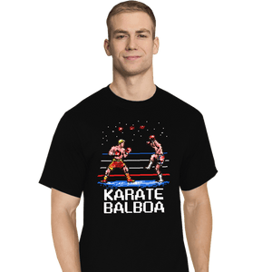 Secret_Shirts T-Shirts, Tall / Large / Black Karate Balboa