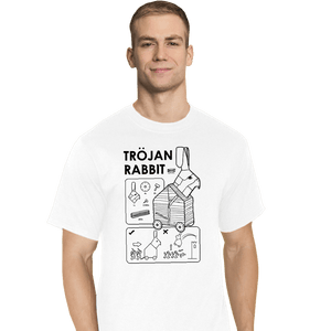 Secret_Shirts T-Shirts, Tall / Large / White The Trojan Rabbit