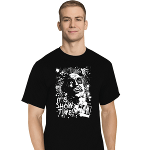 Daily_Deal_Shirts T-Shirts, Tall / Large / Black Beetlejuice Splatter