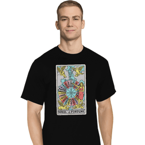 Shirts T-Shirts, Tall / Large / Black Wheel of Fortune