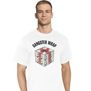 Shirts T-Shirts, Tall / Large / White Gangster Wrap