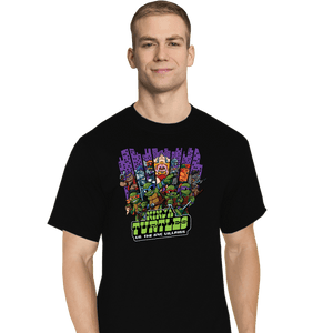 Secret_Shirts T-Shirts, Tall / Large / Black TMNT Vs NYC Villains