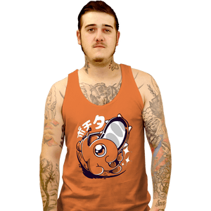 Secret_Shirts Tank Top, Unisex / Small / Orange Chainsaw Cute