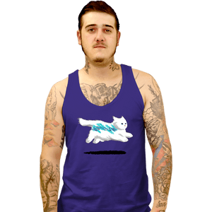 Secret_Shirts Tank Top, Unisex / Small / Violet Jazz Cat