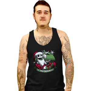 Daily_Deal_Shirts Tank Top, Unisex / Small / Black Is This Christmas?