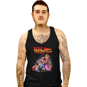 Daily_Deal_Shirts Tank Top, Unisex / Small / Black Back to the Mushroom Kingdom