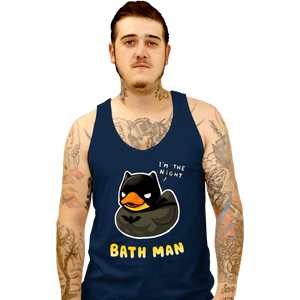 Secret_Shirts Tank Top, Unisex / Small / Navy The Bath Man