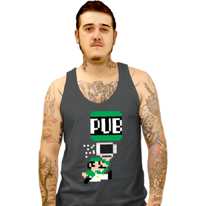 Shirts Tank Top, Unisex / Small / Charcoal To The Pub Luigi