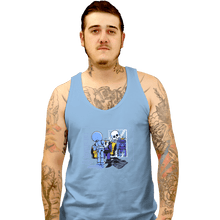 Load image into Gallery viewer, Shirts Tank Top, Unisex / Small / Powder Blue Skull Style
