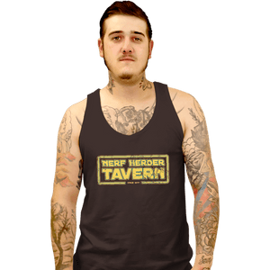 Secret_Shirts Tank Top, Unisex / Small / Black Nerf Herder Tavern!