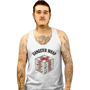 Shirts Tank Top, Unisex / Small / White Gangster Wrap