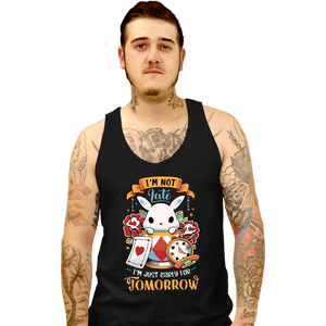 Secret_Shirts Tank Top, Unisex / Small / Black Wonderous Rabbit