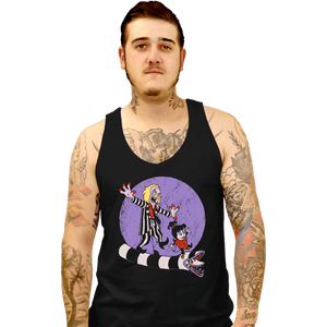 Daily_Deal_Shirts Tank Top, Unisex / Small / Black Beetle And Girl