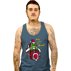 Secret_Shirts Tank Top, Unisex / Small / Indigo Blue Long Live The Grinch!