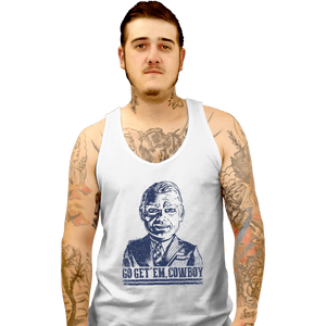 Shirts Tank Top, Unisex / Small / White Cowboy