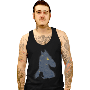 Shirts Tank Top, Unisex / Small / Black Hollywoo Starry Night