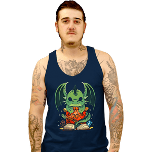 Shirts Tank Top, Unisex / Small / Navy Dragon Dice