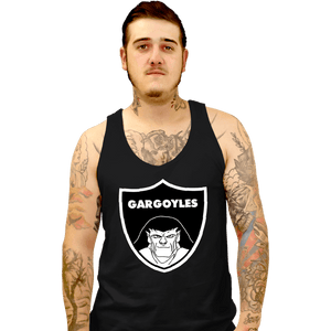 Secret_Shirts Tank Top, Unisex / Small / Black Gargoyles Raid