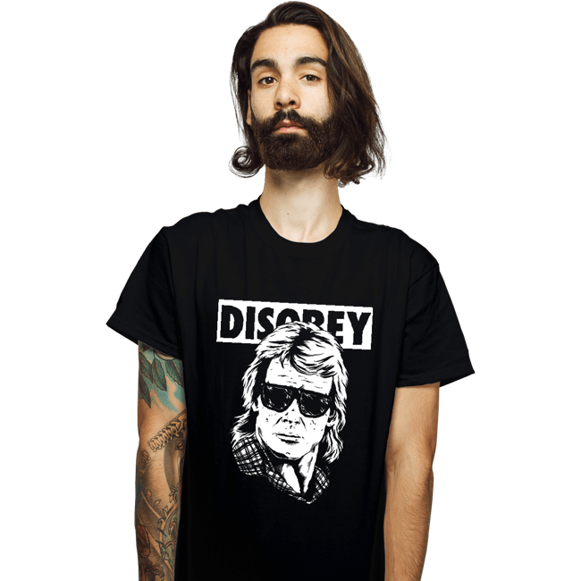 Shirts T-Shirts, Unisex / Small / Black They Disobey