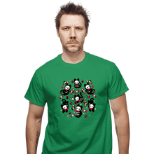 Load image into Gallery viewer, Daily_Deal_Shirts T-Shirts, Unisex / Small / Irish Green Creepy Xmas Kittens
