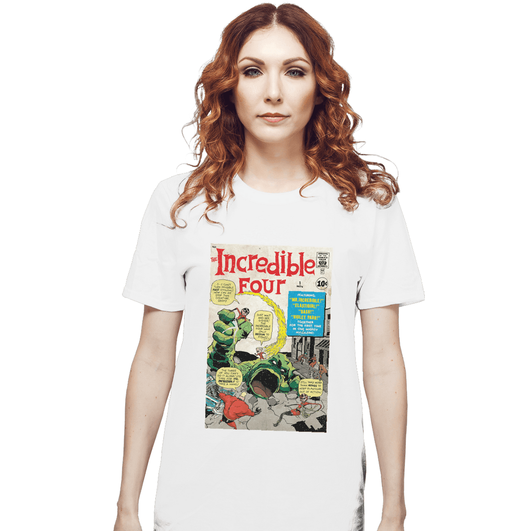 Shirts T-Shirts, Unisex / Small / White The Incredible 4