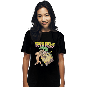 Shirts T-Shirts, Unisex / Small / Black Food Fight