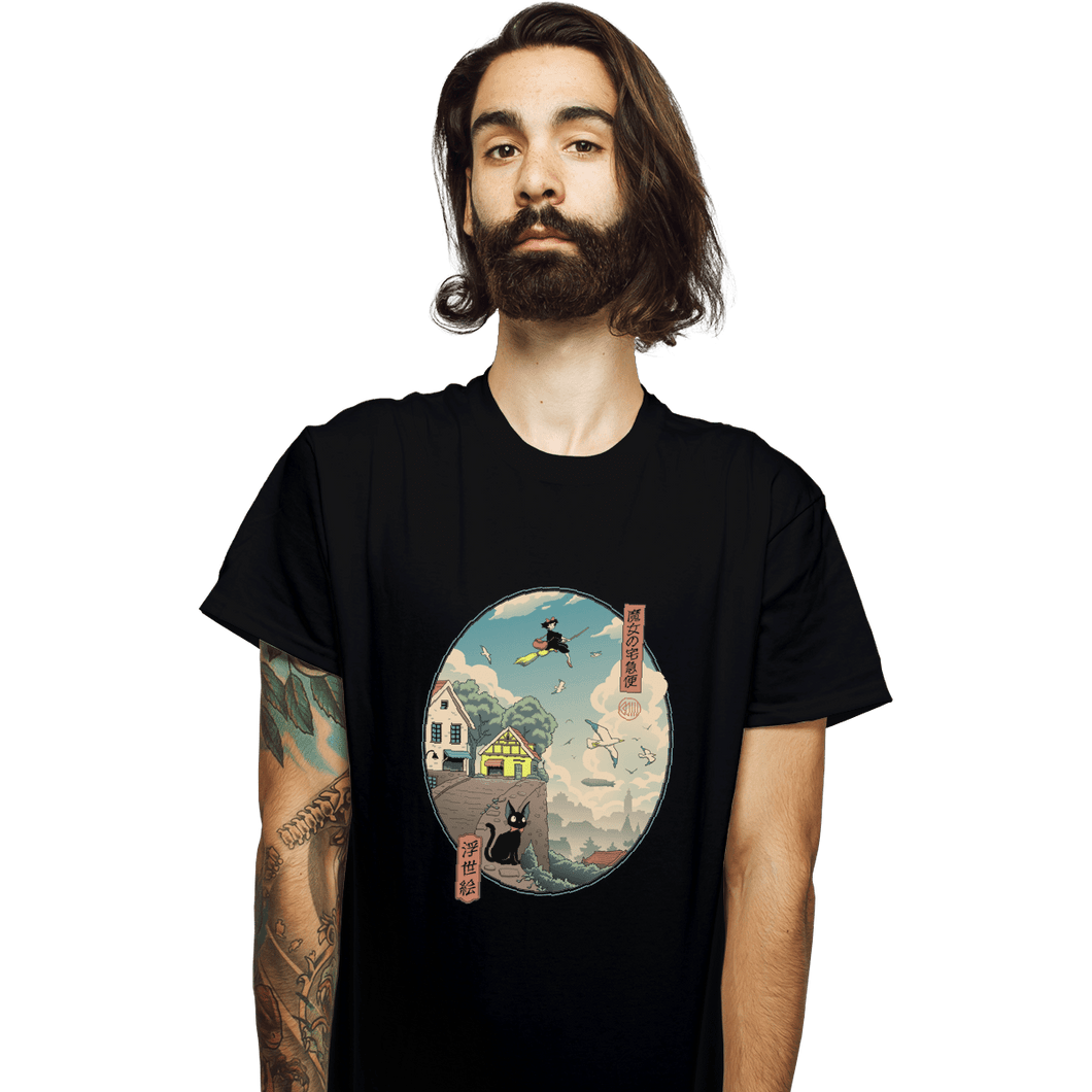 Shirts T-Shirts, Unisex / Small / Black Ukiyo-e Delivery