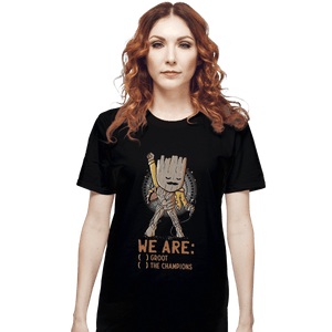 Shirts T-Shirts, Unisex / Small / Black We Are Groot The Champions