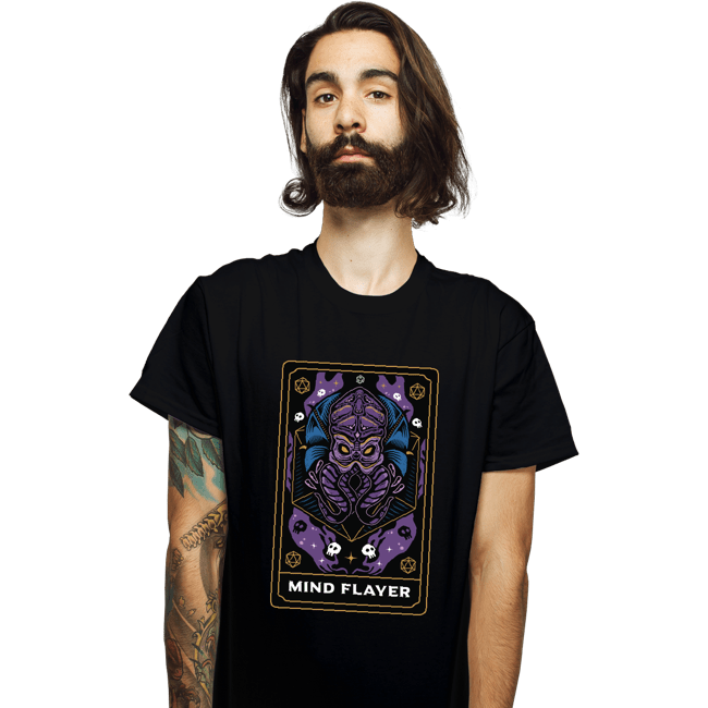 Shirts T-Shirts, Unisex / Small / Black Mind Flayer Tarot