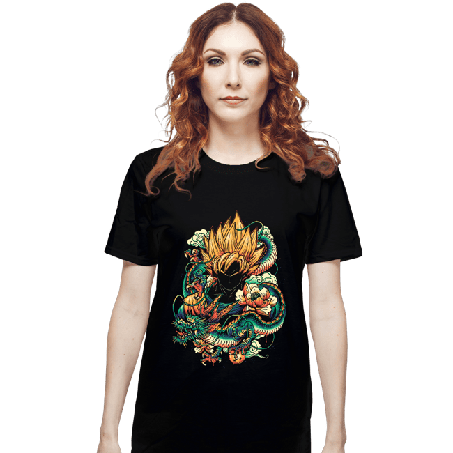 Secret_Shirts T-Shirts, Unisex / Small / Black Colorful Dragon.