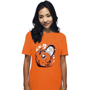 Secret_Shirts T-Shirts, Unisex / Small / Orange Chainsaw Cute