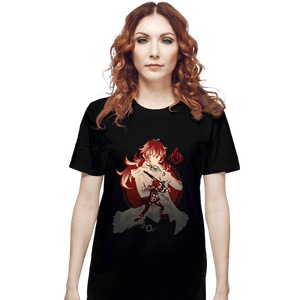 Shirts T-Shirts, Unisex / Small / Black Dark Side of Dawn Diluc