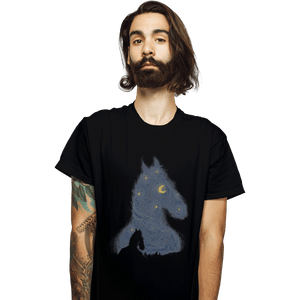 Shirts T-Shirts, Unisex / Small / Black Hollywoo Starry Night