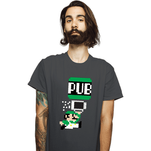 Shirts T-Shirts, Unisex / Small / Charcoal To The Pub Luigi