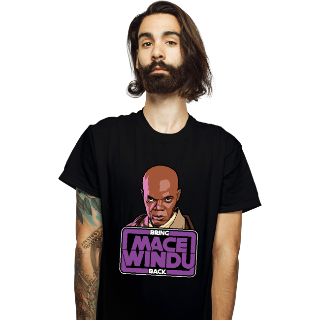 Secret_Shirts T-Shirts, Unisex / Small / Black Bring Mace Windu Back