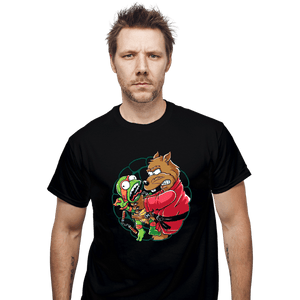 Secret_Shirts T-Shirts, Unisex / Small / Black Why You Little Turtle Mikey