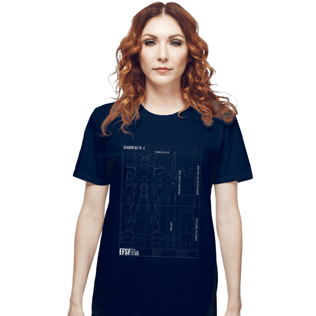 Secret_Shirts T-Shirts, Unisex / Small / Navy RX 78 2 Blueprint