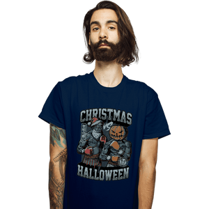 Secret_Shirts T-Shirts, Unisex / Small / Navy Christmas VS Halloween