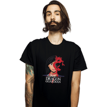 Load image into Gallery viewer, Shirts T-Shirts, Unisex / Small / Black The Girl With The Dragon Guardian
