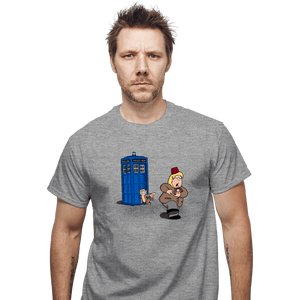 Shirts T-Shirts, Unisex / Small / Sports Grey The Tardis Monkey