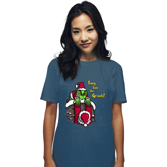 Secret_Shirts T-Shirts, Unisex / Small / Indigo Blue Long Live The Grinch!