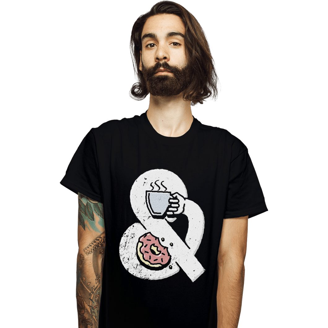 Shirts T-Shirts, Unisex / Small / Black Coffee and Donuts