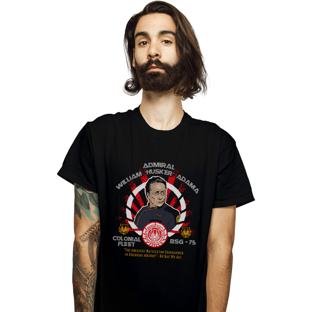 Shirts T-Shirts, Unisex / Small / Black William Adama