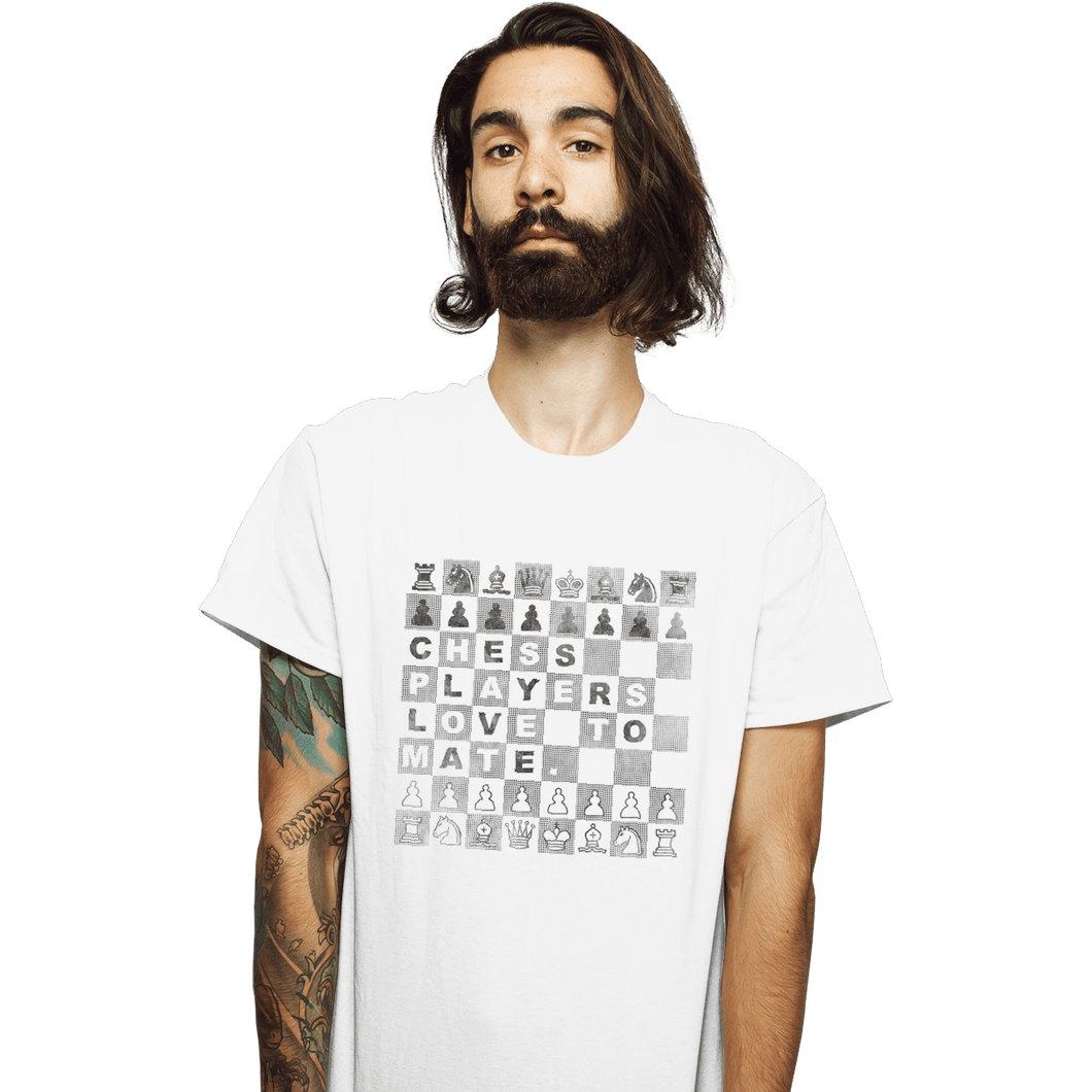 Shirts T-Shirts, Unisex / Small / White Chess Players Love to Mate