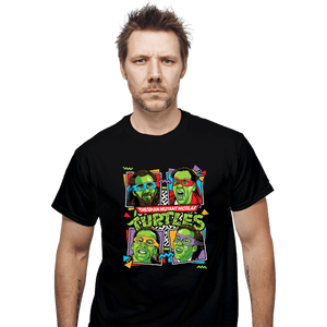 Secret_Shirts T-Shirts, Unisex / Small / Black Thespian Mutant Nicolas Cage Turtles